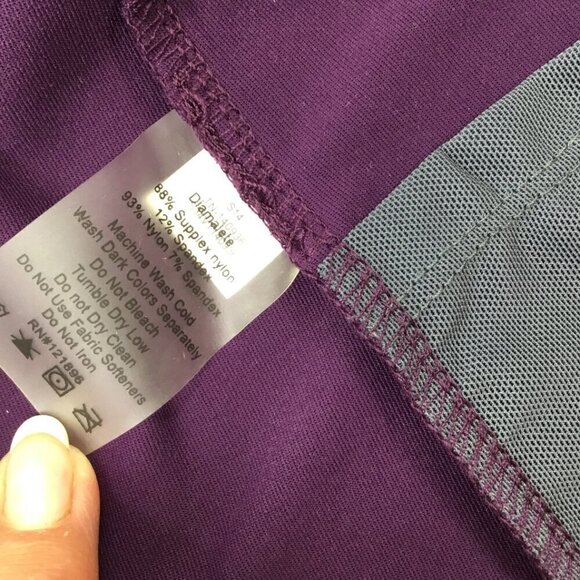Title Nine Diamalete Athletic Dress Stretch Tennis Golf Size M Colorblock Purple - Picture 11 of 11